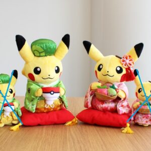 Pokemon Center 京都店搬遷紀念系列 比卡超 (男+女) 毛公仔套裝 (一套2款)