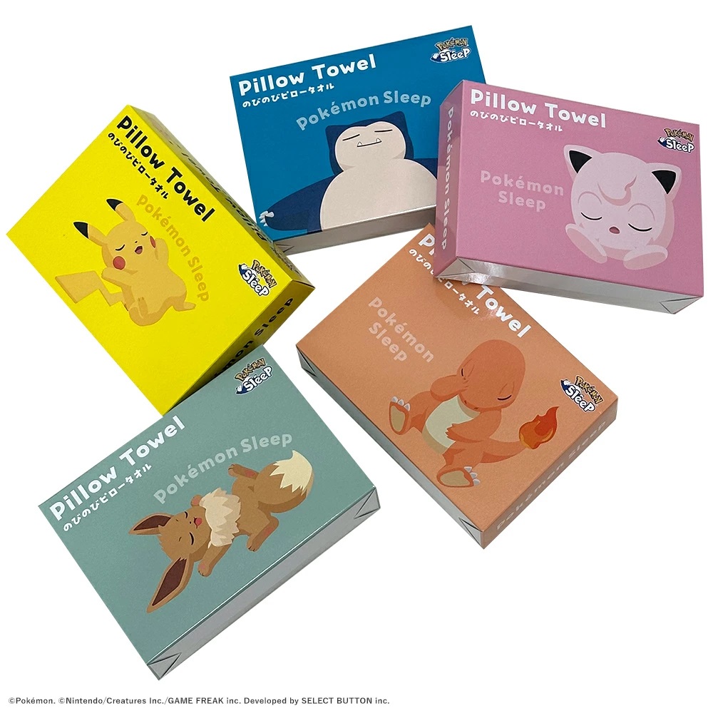 Pokémon Sleep × 今治枕頭毛巾登場！